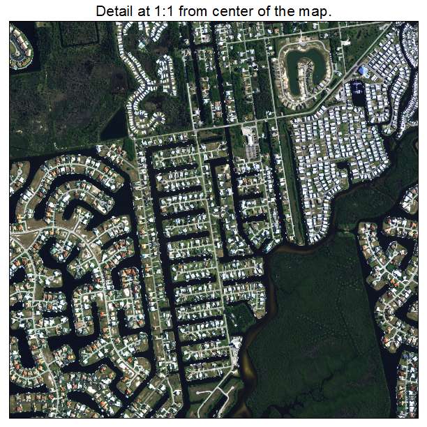 Punta Gorda, Florida aerial imagery detail