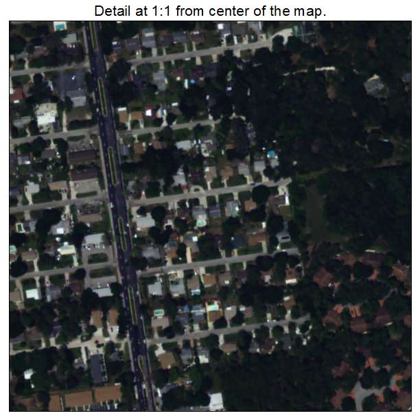 Ridge Wood Heights, Florida aerial imagery detail