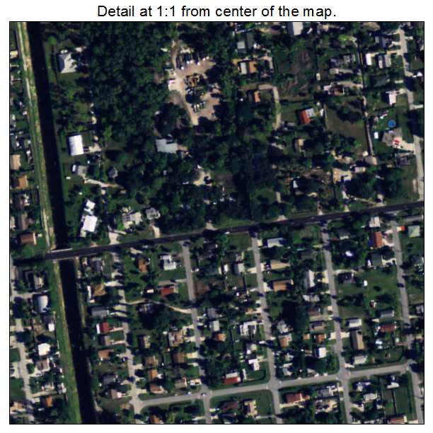 Royal Palm Estates, Florida aerial imagery detail