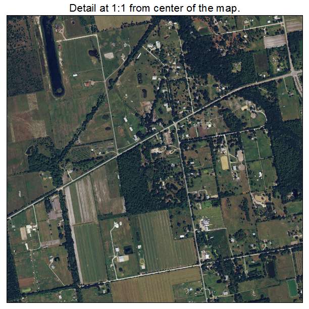 Samsula Spruce Creek, Florida aerial imagery detail