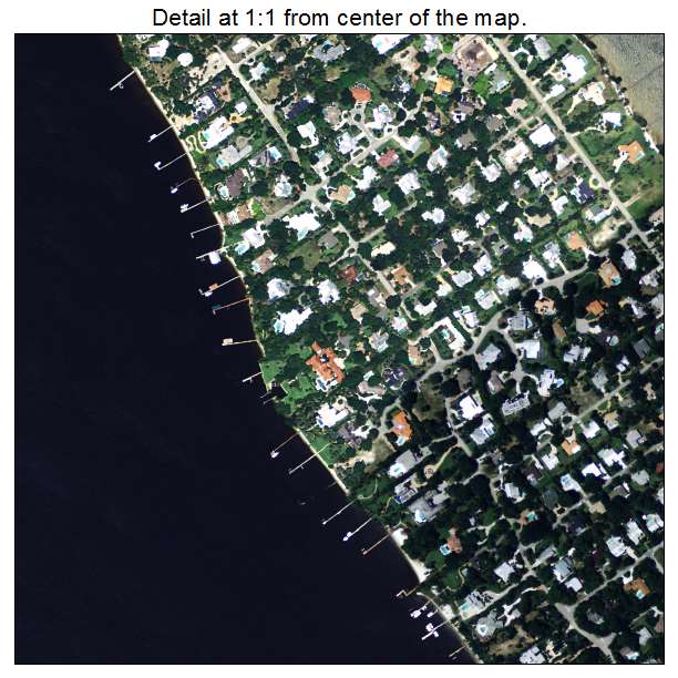 Sewalls Point, Florida aerial imagery detail
