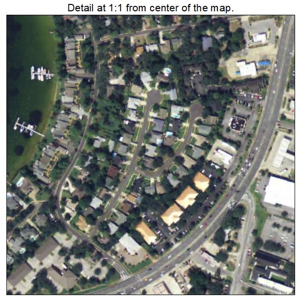 Shalimar, Florida aerial imagery detail