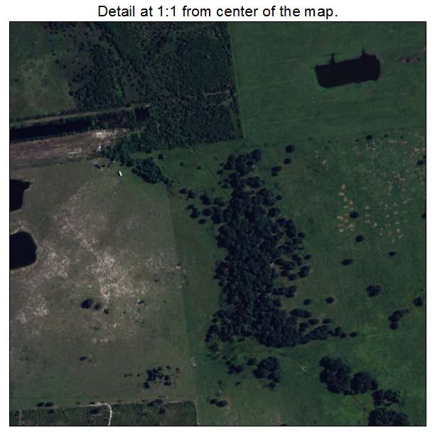 Southeast Arcadia, Florida aerial imagery detail