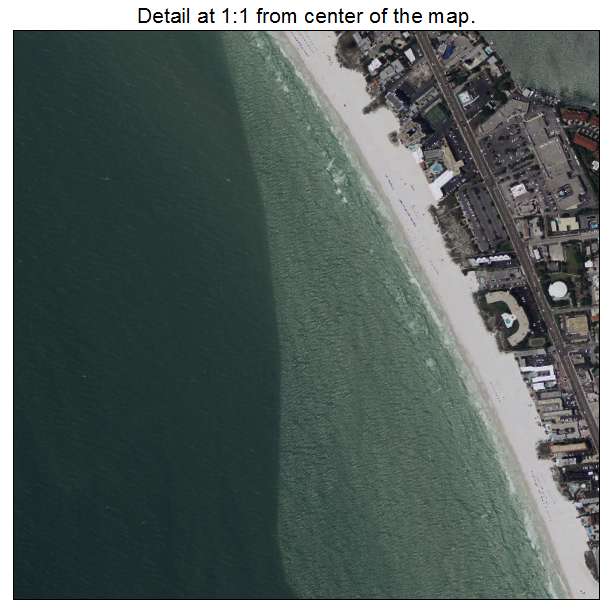 St Pete Beach, Florida aerial imagery detail