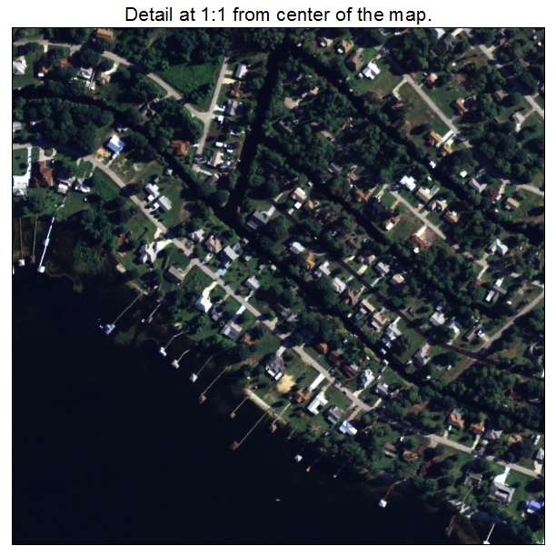 Sylvan Shores, Florida aerial imagery detail