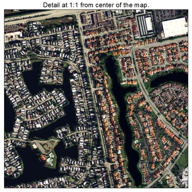 Tamiami, Florida aerial imagery detail