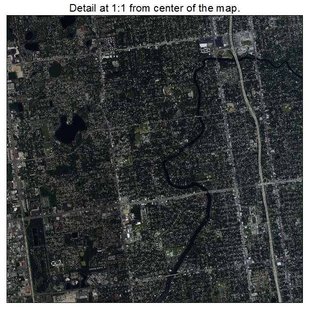 Tampa, Florida aerial imagery detail
