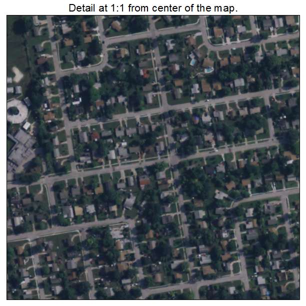 Tangelo Park, Florida aerial imagery detail
