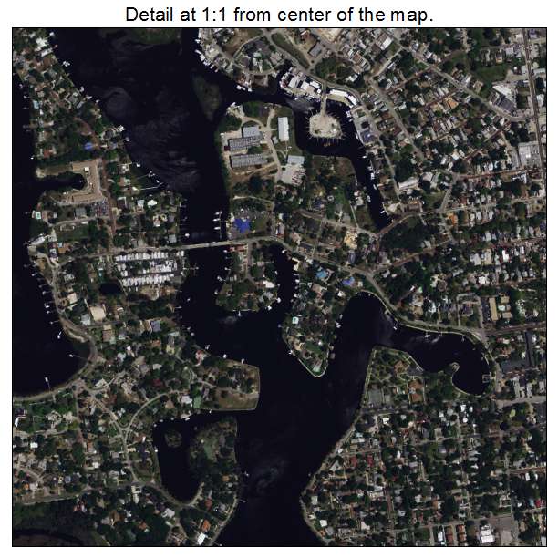Tarpon Springs, Florida aerial imagery detail
