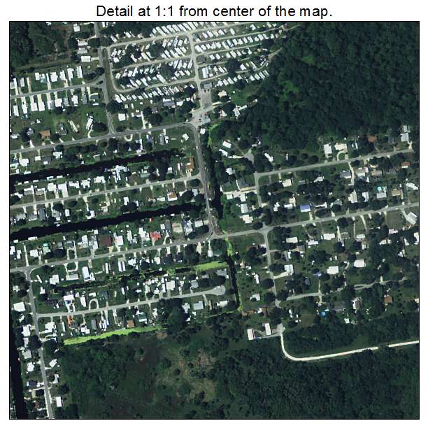 Taylor Creek, Florida aerial imagery detail