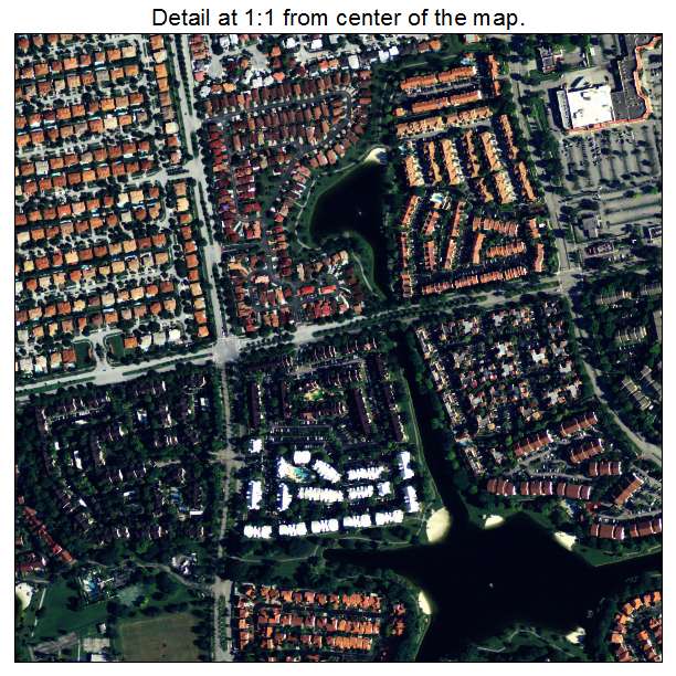The Hammocks, Florida aerial imagery detail