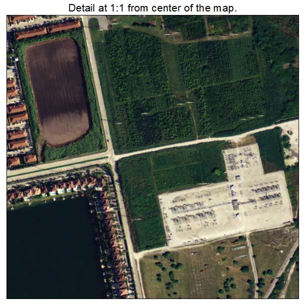 Three Lakes, Florida aerial imagery detail