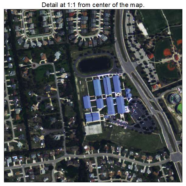 Three Oaks, Florida aerial imagery detail