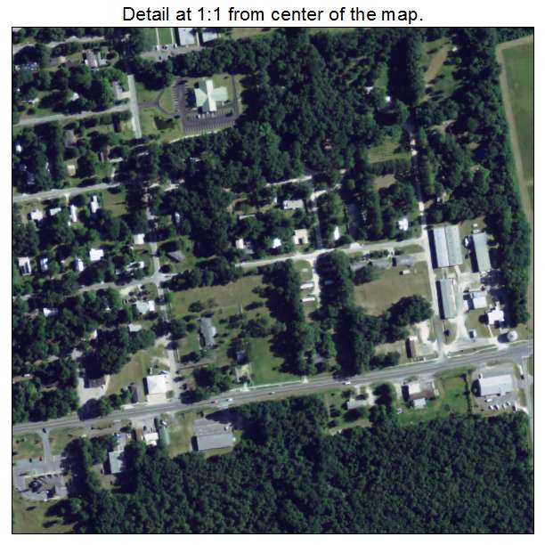 Trenton, Florida aerial imagery detail