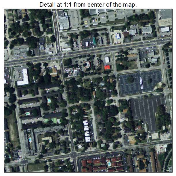 University, Florida aerial imagery detail
