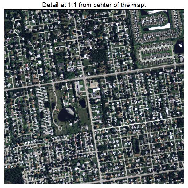 Vero Beach South, Florida aerial imagery detail