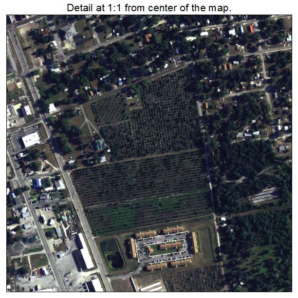 Wauchula, Florida aerial imagery detail