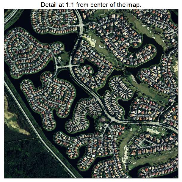 Weston, Florida aerial imagery detail