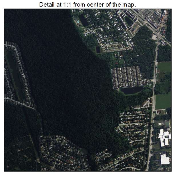 Winter Springs, Florida aerial imagery detail