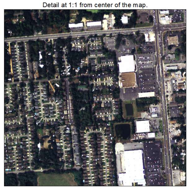 Wright, Florida aerial imagery detail
