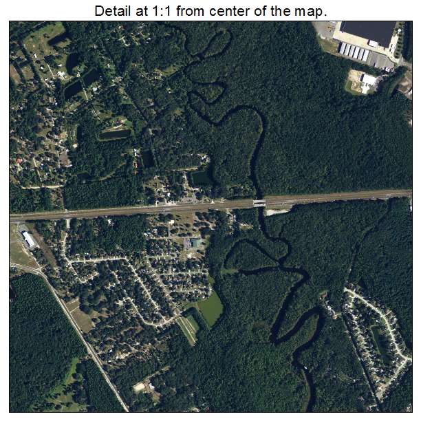 Yulee, Florida aerial imagery detail