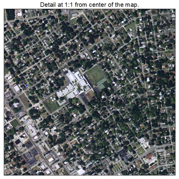 Zephyrhills, Florida aerial imagery detail