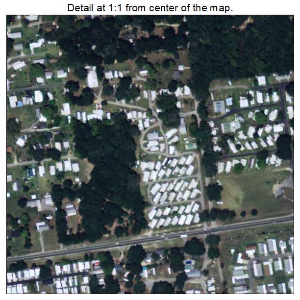 Zephyrhills North, Florida aerial imagery detail