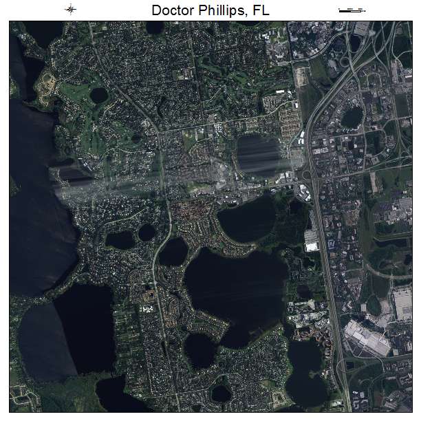 Doctor Phillips, FL air photo map