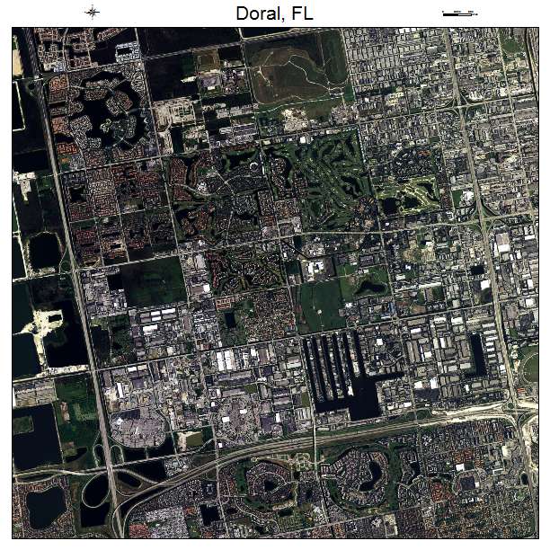 Doral, FL air photo map