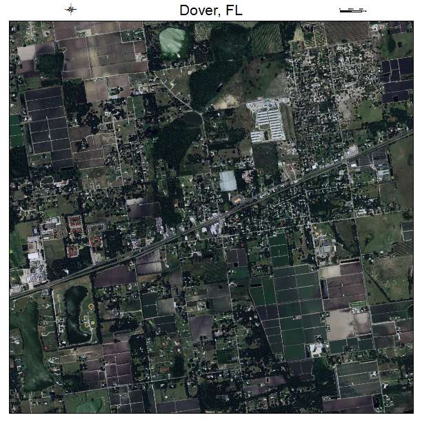 Dover, FL air photo map