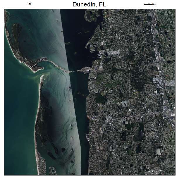 Dunedin, FL air photo map