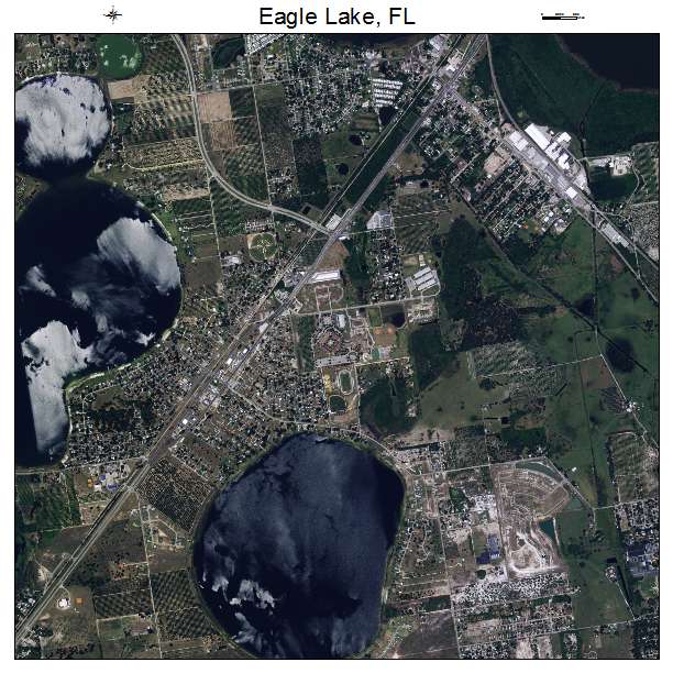 Eagle Lake, FL air photo map