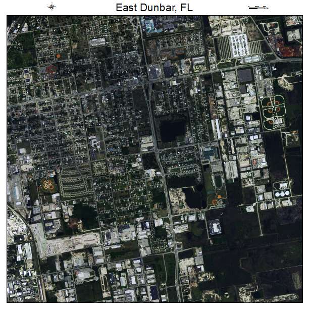 East Dunbar, FL air photo map