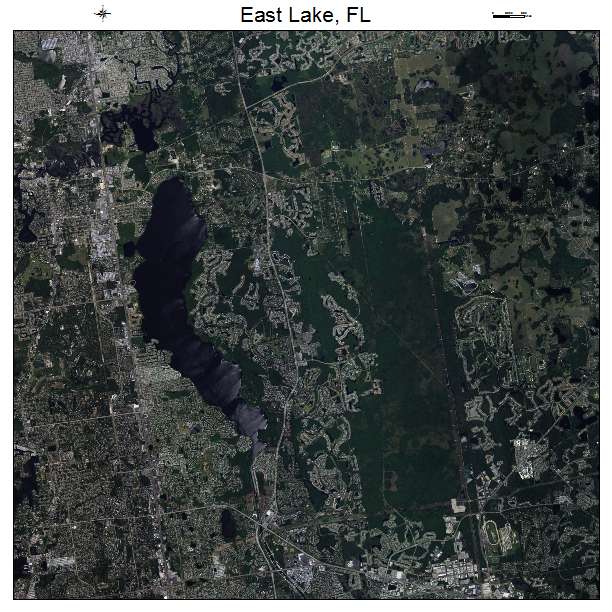 East Lake, FL air photo map