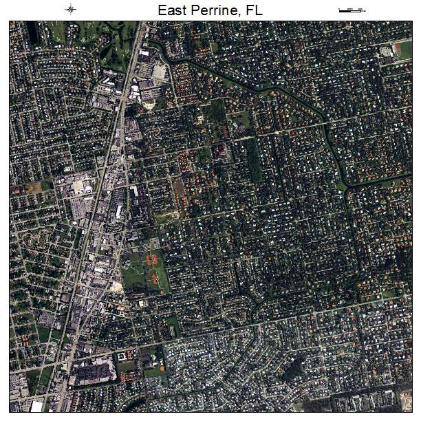 East Perrine, FL air photo map