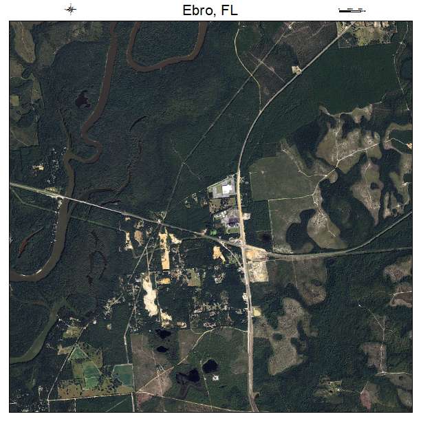 Ebro, FL air photo map