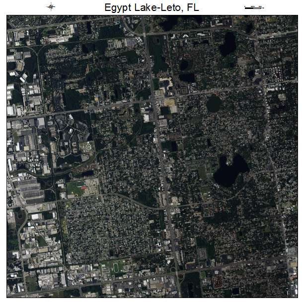 Egypt Lake Leto, FL air photo map