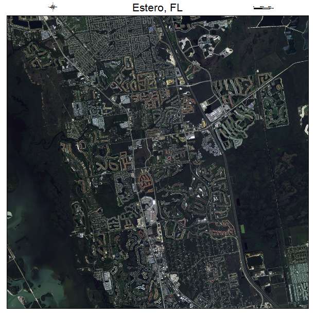 Estero, FL air photo map