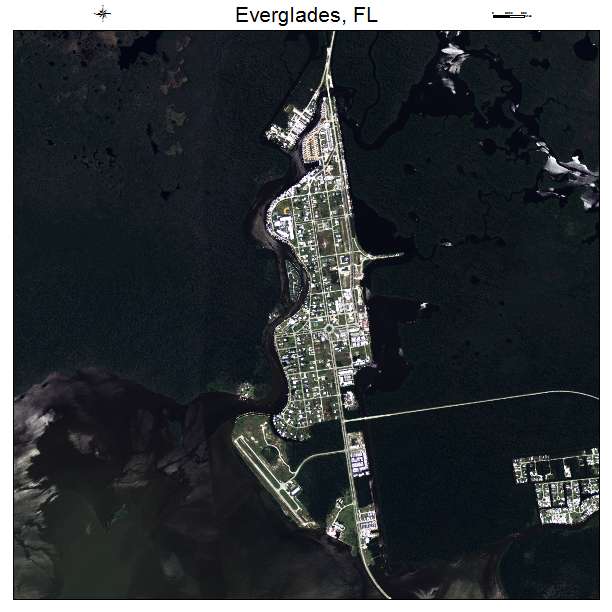 Everglades, FL air photo map