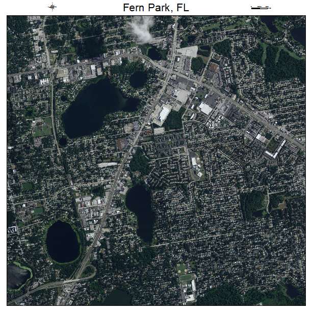 Fern Park, FL air photo map