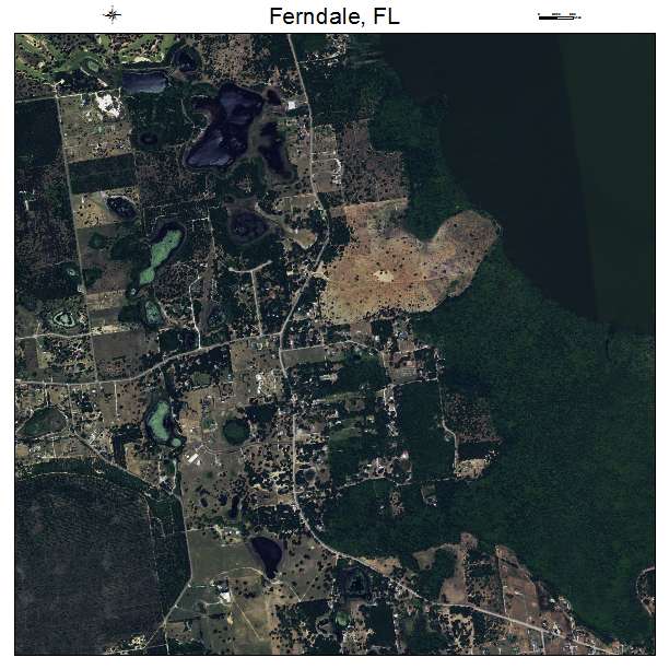 Ferndale, FL air photo map