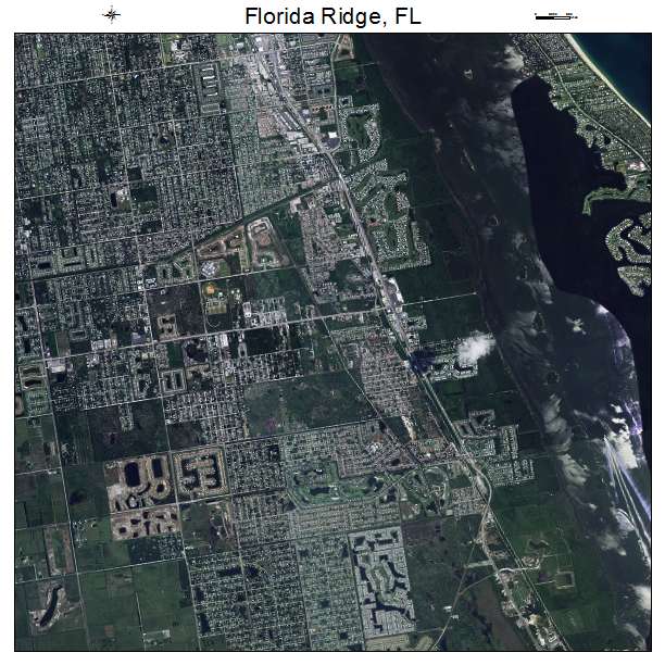 Florida Ridge, FL air photo map