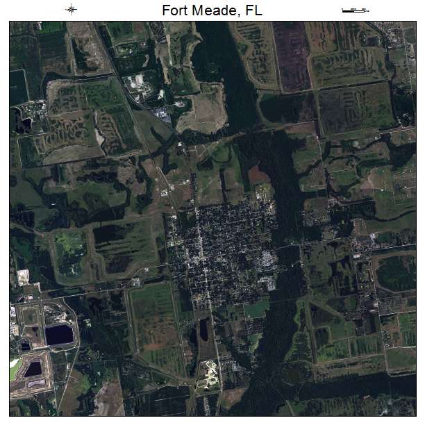 Fort Meade, FL air photo map