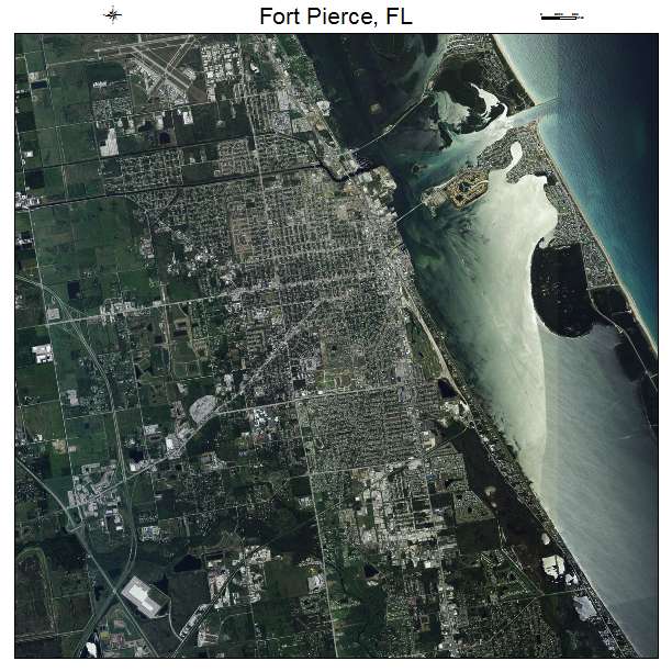 Fort Pierce, FL air photo map