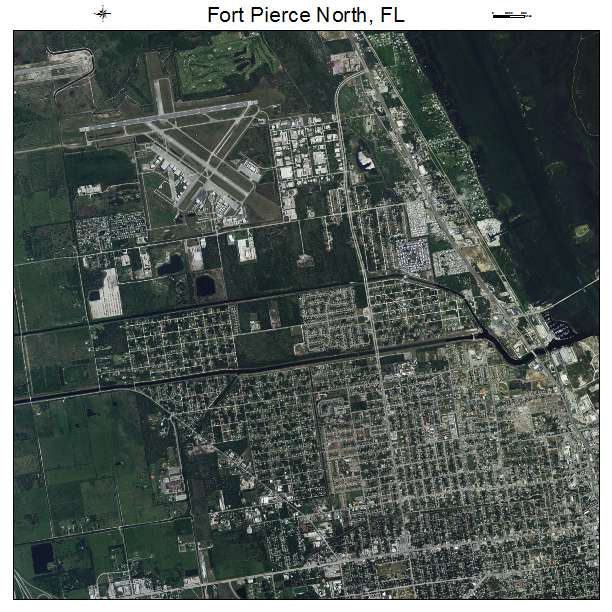 Fort Pierce North, FL air photo map