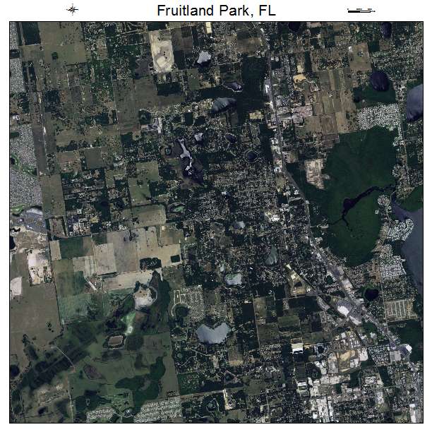 Fruitland Park, FL air photo map