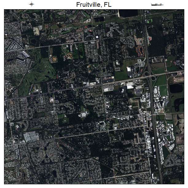Fruitville, FL air photo map