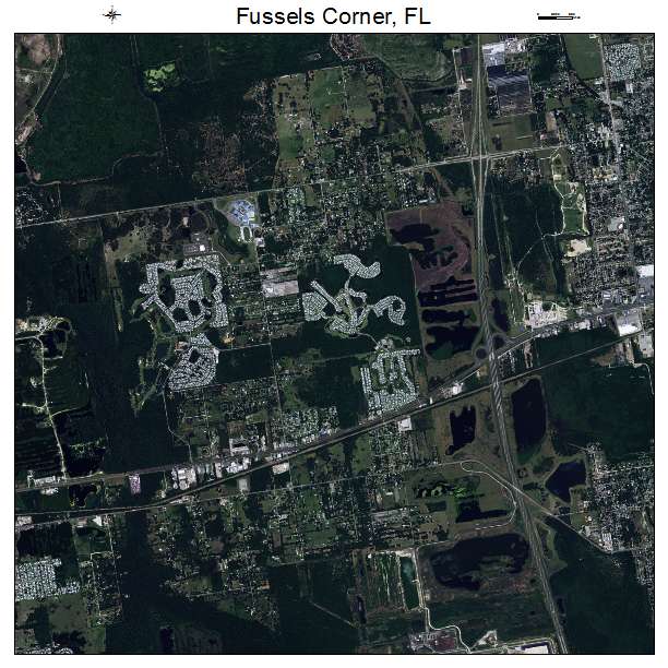 Fussels Corner, FL air photo map