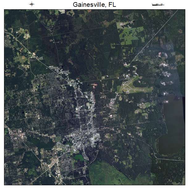 Gainesville, FL air photo map