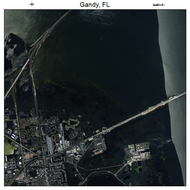 Gandy, FL air photo map